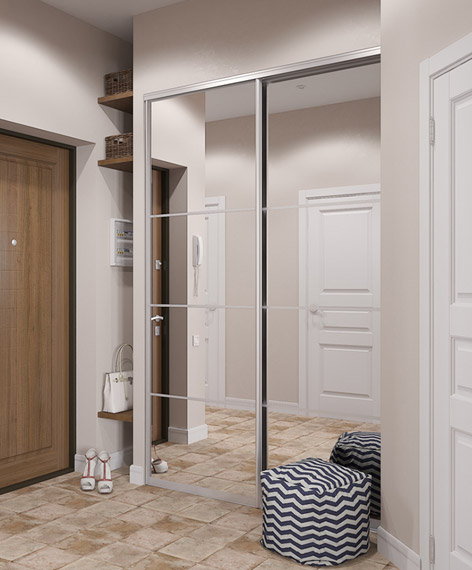 Шкафы-купе на заказ в прихожую от компании Всевдом